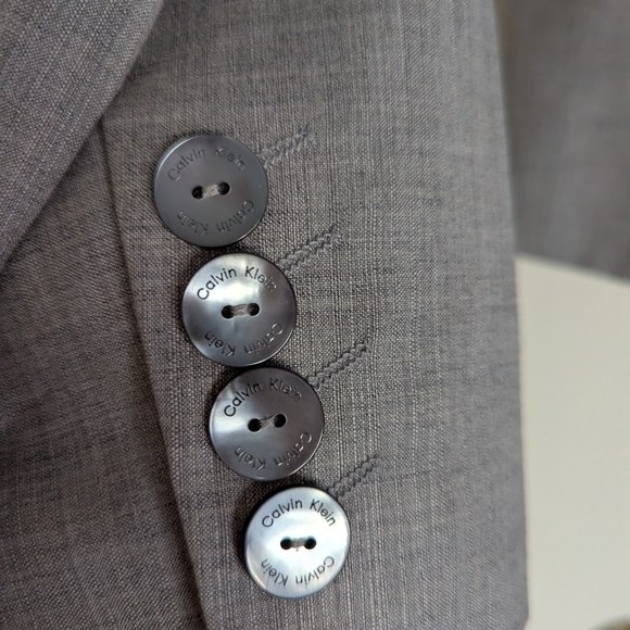 Calvin Klein Women's Gray Blazer - Picture 5 of 9